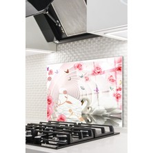 Cam Ocak Arkası Koruyucu Ankastre Arkası Koruyucu | Kuğu