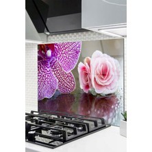 Cam Ocak Arkası Koruyucu Ankastre Arkası Koruyucu | Çiçek