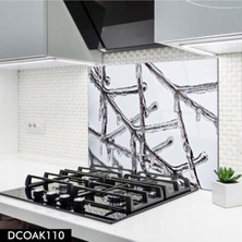 Cam Ocak Arkası Koruyucu | Kış Model