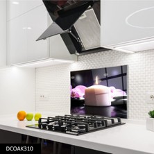 Cam Ocak Arkası Koruyucu | Mum