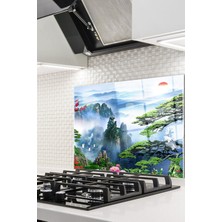 Cam Ocak Arkası Koruyucu Ankastre Arkası Koruyucu  Turna