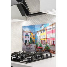 Cam Ocak Arkası Koruyucu Ankastre Arkası Koruyucu | Renkli Sokak