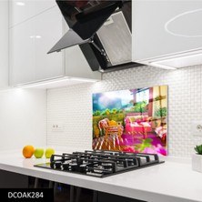 Cam Ocak Arkası Koruyucu | Balkon