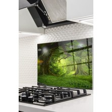 Cam Ocak Arkası Koruyucu Ankastre Arkası Koruyucu | Orman