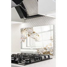 Cam Ocak Arkası Koruyucu Ankastre Arkası Koruyucu | Çiçek