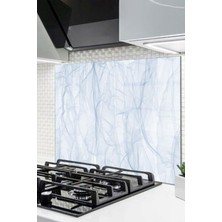 Cam Ocak Arkası Koruyucu Ankastre Arkası Koruyucu | Gök Mavisi Dali