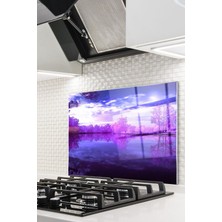 Cam Ocak Arkası Koruyucu Ankastre Arkası Koruyucu | Doğa