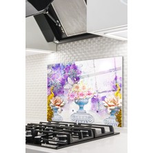 Cam Ocak Arkası Koruyucu Ankastre Arkası Koruyucu | Tavuz Kuşu