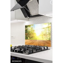 Cam Ocak Arkası Koruyucu | Bahçe