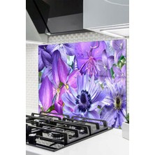 Cam Ocak Arkası Koruyucu Ankastre Arkası Koruyucu | Çiçek