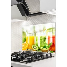 Cam Ocak Arkası Koruyucu Ankastre Arkası Koruyucu | Çiçek