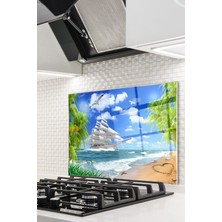 Cam Ocak Arkası Koruyucu Ankastre Arkası Koruyucu | Deniz