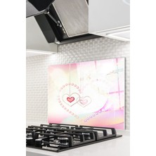 Cam Ocak Arkası Koruyucu Ankastre Arkası Koruyucu | Kalp