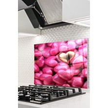 Cam Ocak Arkası Koruyucu Ankastre Arkası Koruyucu | Kalp