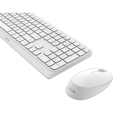 Philips SPT6307W/00 2,4 Ghz Kablosuz Multimedya Klavye Mouse Set Beyaz