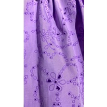 Mois Atelier Çiçek Desenli Beyaz Papyon Detaylı Bebek Kız Çocuk Elbise Tasarım Hediye Yılbaşı