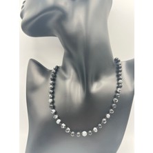 Doğal Taş Dünyası Sertifikalı Doğal Taş Obsidyen Taşı Kolye Aaa Kalite 6mm