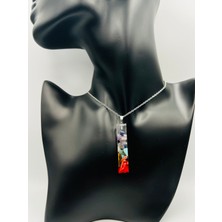 Doğal Taş Dünyası Sertifikalı Doğal Taş Epoksi Kolye