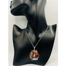 Doğal Taş Dünyası Sertifikalı Doğal Taş Epoksi Kolye