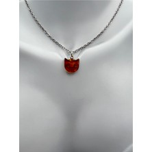 Doğal Taş Dünyası Sertifikalı Kehribar Kolye Aaa Kalite Minimal Sevenlere Özel Sürpriz Hediyeli