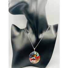 Doğal Taş Dünyası Sertifikalı Doğal Taş Epoksi Kolye