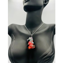 Doğal Taş Dünyası Sertifikalı Doğal Taş Epoksi Kolye