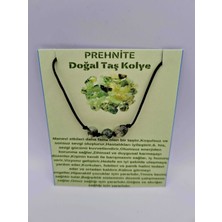 Doğal Taş Dünyası Sertifikalı Doğal Taş Prehnite Taşı Kolye Orijinal Doğal Taş Sürpriz Hediyeli
