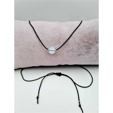 Doğal Taş Dünyası Sertifikalı Yay Burcu Opal Doğal Taş Kolye