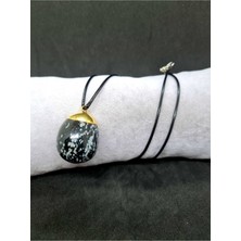 Doğal Taş Dünyası Sertifikalı Obsidyen Taşı Doğal Taş Kolye