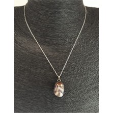 Doğal Taş Dünyası Sertifikalı Ametist Taşı Doğal Taş Kolye