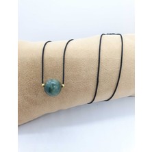 Doğal Taş Dünyası Sertifikalı Hint Akik Taşı Kolye Ayarlanabilir Orijinal Doğal Taş Çok Fonksiyonlu Kolye 12 mm