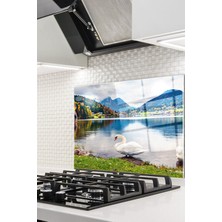 Ne Verelim Size Cam Ocak Arkası Koruyucu Ankastre Arkası Koruyucu | Kuğu