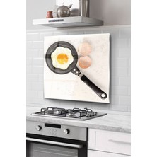 Ne Verelim Size Ocak Arkası Cam Koruyucu Tezgah Ankastre Arkası Koruyucu | Yumurta Desenli