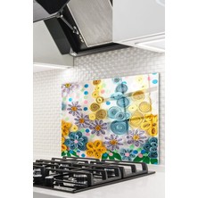 Ne Verelim Size Cam Ocak Arkası Koruyucu Ankastre Arkası Koruyucu | Yapay Çiçekler