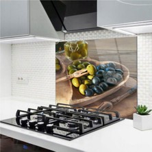 Ne Verelim Size Cam Ocak Arkası Koruyucu | Zeytin Model