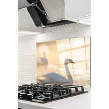 Ne Verelim Size Cam Ocak Arkası Koruyucu Ankastre Arkası Koruyucu | Kuğu