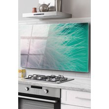 Ne Verelim Size Ocak Arkası Cam Koruyucu Tezgah Ankastre Arkası Koruyucu | Tüy Desenli