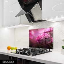 Ne Verelim Size Cam Ocak Arkası Koruyucu | Çiçek Desenli