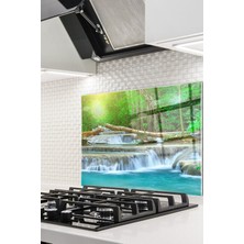 Ne Verelim Size Cam Ocak Arkası Koruyucu Ankastre Arkası Koruyucu | Mavi Nehir