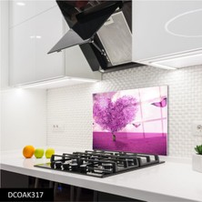 Ne Verelim Size Cam Ocak Arkası Koruyucu | Kelebek