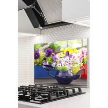 Ne Verelim Size Cam Ocak Arkası Koruyucu Ankastre Arkası Koruyucu | Çiçek