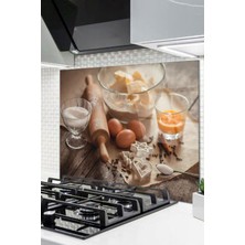 Ne Verelim Size Hamur Malzemesi Cam Ocak Arkası Koruyucu Ankastre Arkası Koruyucu