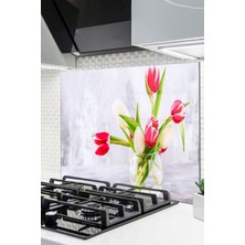 Ne Verelim Size Cam Ocak Arkası Koruyucu Ankastre Arkası Koruyucu | Çiçek