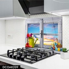 Ne Verelim Size Cam Ocak Arkası Koruyucu | Pencere ve Laleler