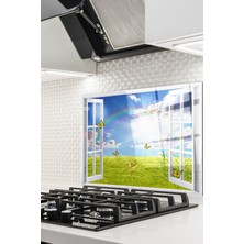 Ne Verelim Size Cam Ocak Arkası Koruyucu Ankastre Arkası Koruyucu | Pencere ve Kelebek