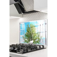 Ne Verelim Size Cam Ocak Arkası Koruyucu Ankastre Arkası Koruyucu | Pencere ve Güvercin