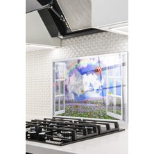 Ne Verelim Size Cam Ocak Arkası Koruyucu Ankastre Arkası Koruyucu | Pencere ve Balon