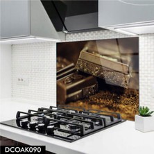 Ne Verelim Size Cam Ocak Arkası Koruyucu | Çikolata Desenli