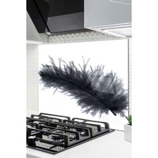 Ne Verelim Size Cam Ocak Arkası Koruyucu Ankastre Arkası Koruyucu | Syah Kuş Tüyü