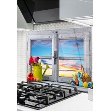 Ne Verelim Size Cam Ocak Arkası Koruyucu Ankastre Arkası Koruyucu | Pencere ve Laleler